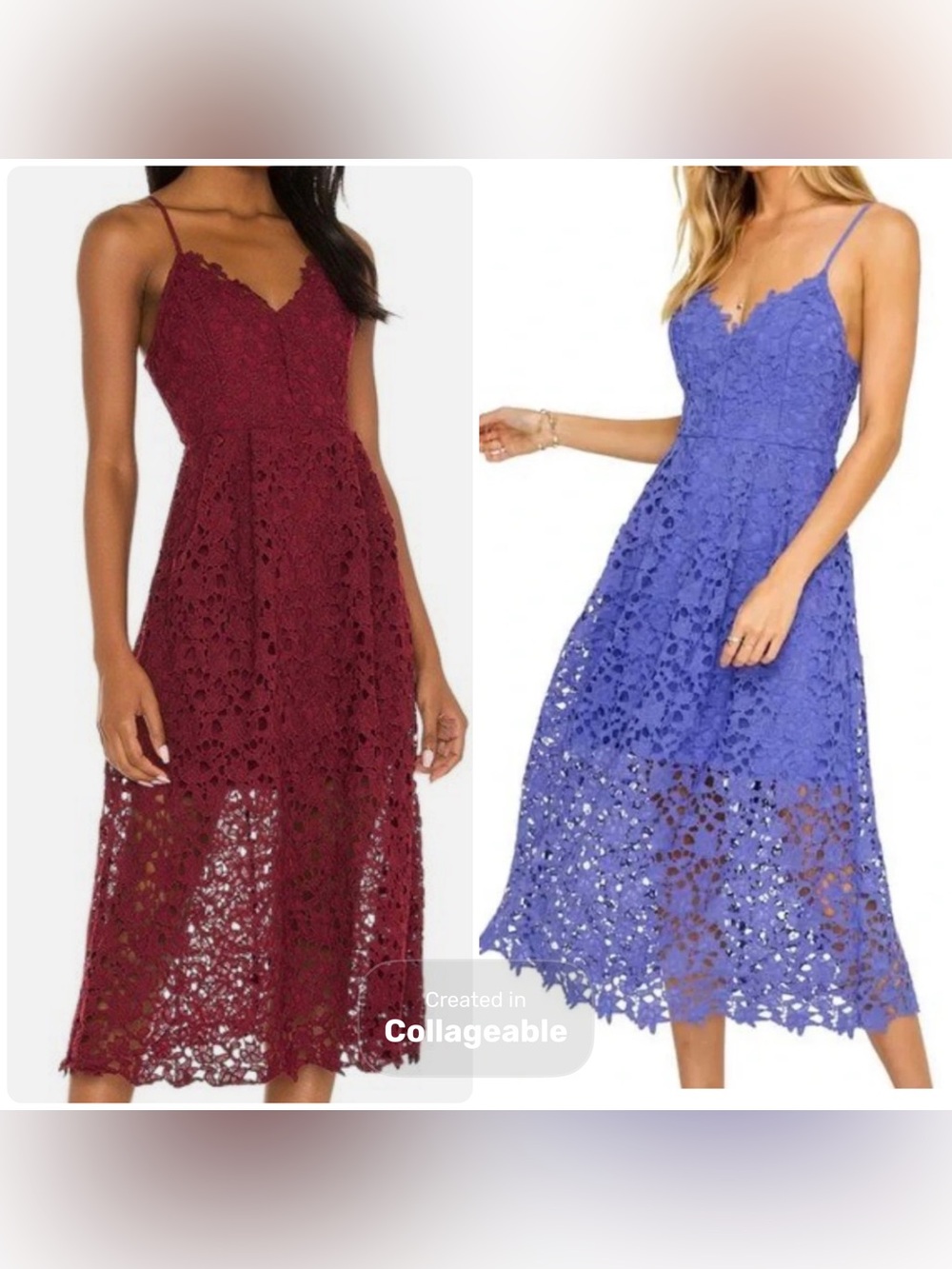 LIKE NEW: Set of 2 Lace MIDI Dresses